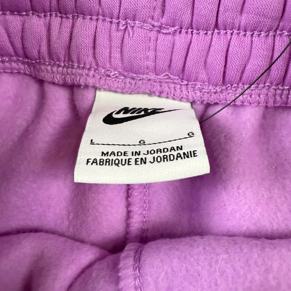 Nike Girls Loose Fit Sweatpants Size L Rush Fuchsia Back to School NWT Fleece - Picture 10 of 14